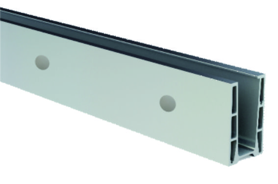 3kN Fascia Mount Dry Glaze Channel in Grade 304 / 316 