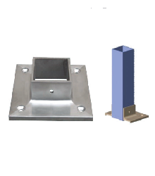 Square Upright Clamp Base Fit in Grade 304 / 316 