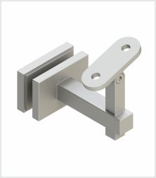 Square Handrail Bracket for Glass with Swivel Saddle in Grade 304 / 316 